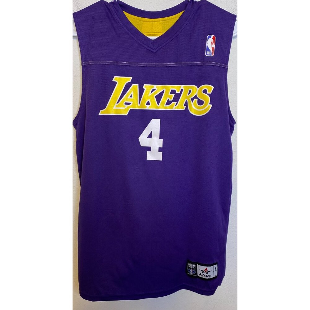 Lakers Adult Alleson NBA Reversible Tank Jersey Basketball Shirt Size SMALL #4